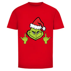 Herren T-Shirt "Grinch Mittelfinger" - Grafikmagie