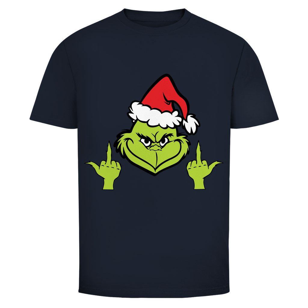 Herren T-Shirt "Grinch Mittelfinger" - Grafikmagie