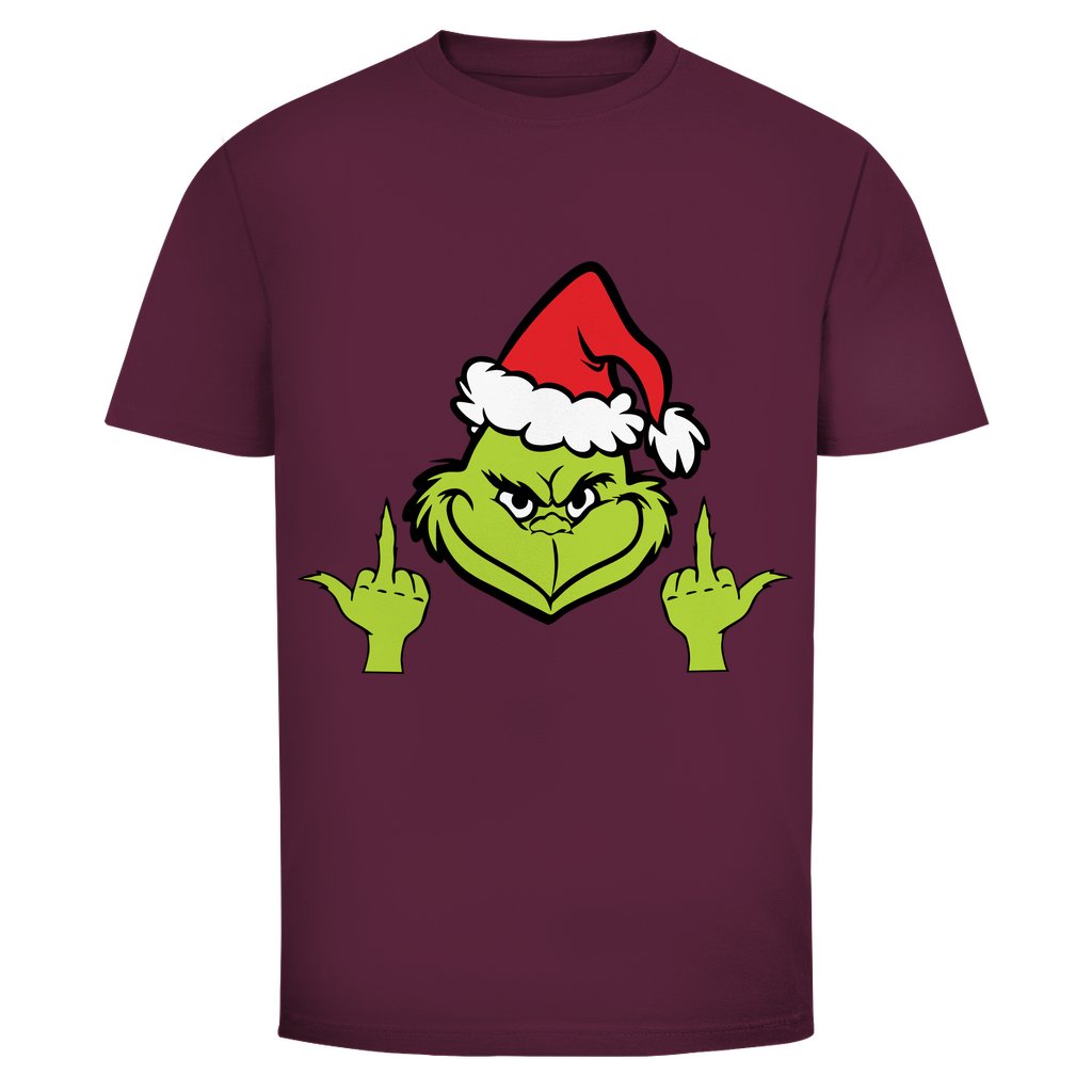 Herren T-Shirt "Grinch Mittelfinger" - Grafikmagie