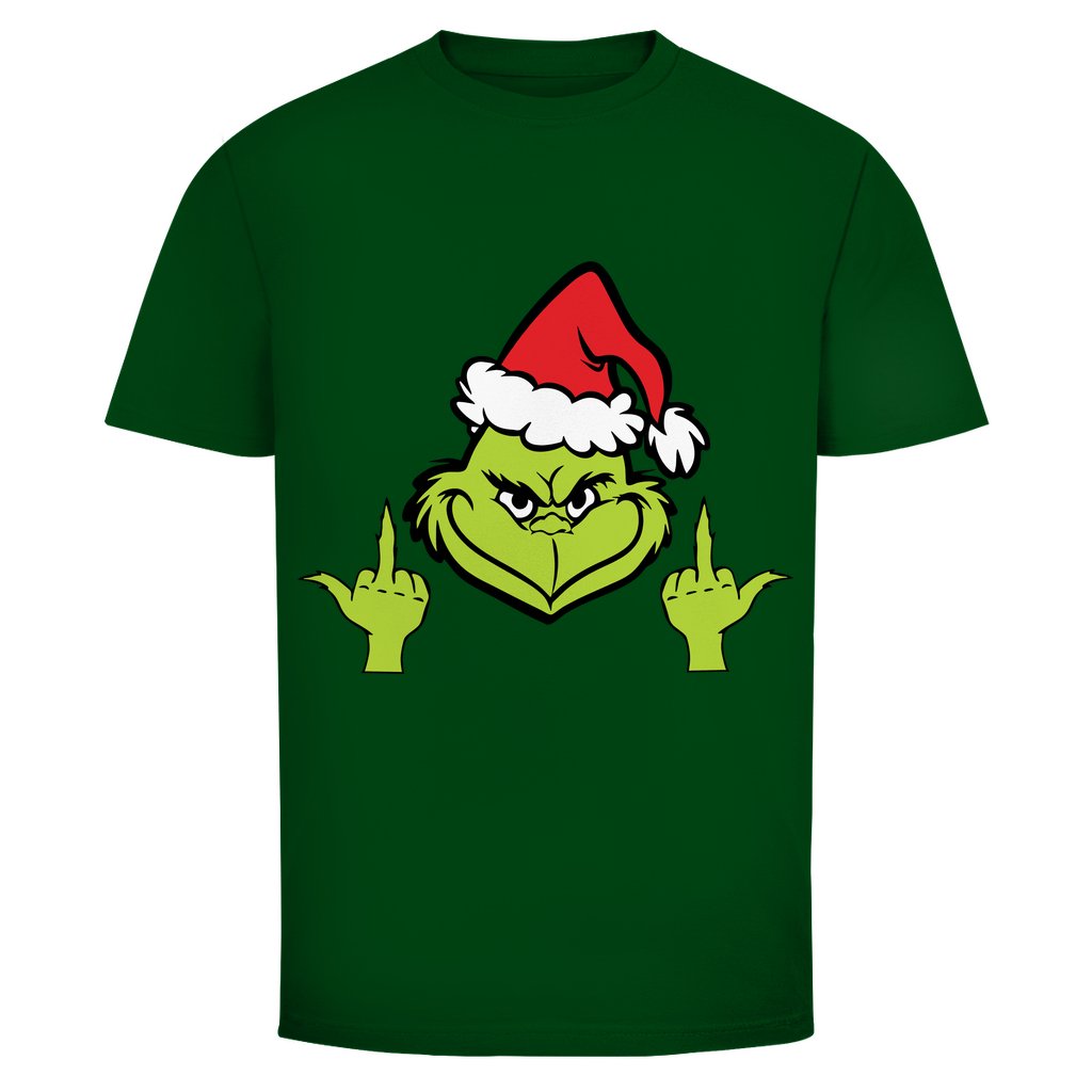 Herren T-Shirt "Grinch Mittelfinger" - Grafikmagie