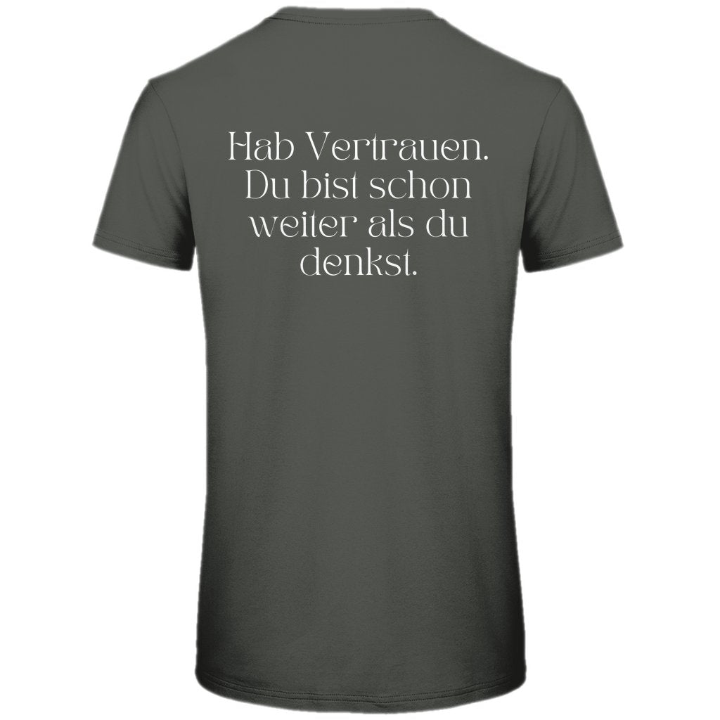 Herren T-Shirt "Hab Vertrauen" - Grafikmagie