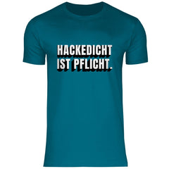 Herren T-Shirt "Hackedicht ist Pflicht" - Grafikmagie