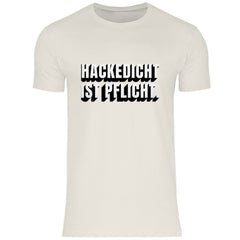 Herren T-Shirt "Hackedicht ist Pflicht" - Grafikmagie