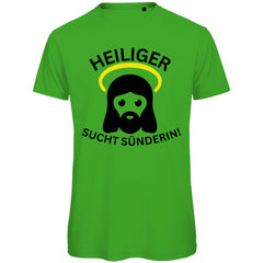 Herren T-Shirt "Heiliger sucht Sünderin!" - Grafikmagie