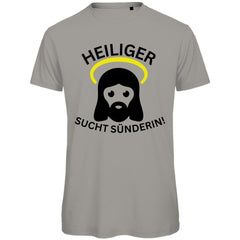 Herren T-Shirt "Heiliger sucht Sünderin!" - Grafikmagie