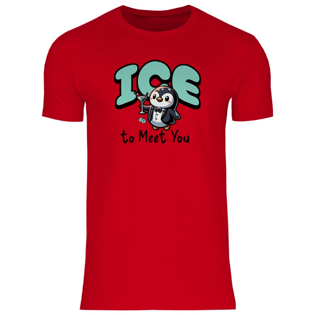 Herren T-Shirt "Ice to meet you" - Grafikmagie