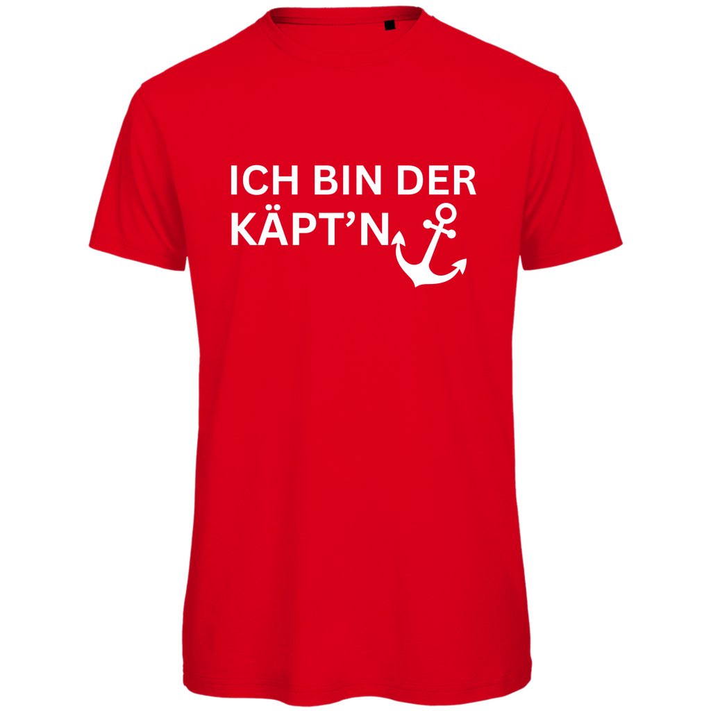 Herren T-Shirt "Ich bin der Käptn" - Grafikmagie