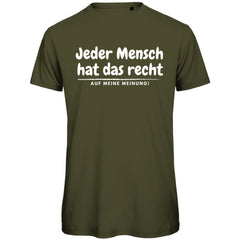 Herren T-Shirt "Jeder Mensch hat das Recht" - Grafikmagie