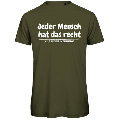 Herren T-Shirt "Jeder Mensch hat das Recht" - Grafikmagie