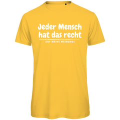 Herren T-Shirt "Jeder Mensch hat das Recht" - Grafikmagie