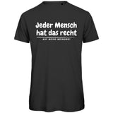 Herren T-Shirt "Jeder Mensch hat das Recht" - Grafikmagie