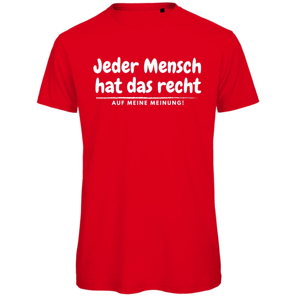 Herren T-Shirt "Jeder Mensch hat das Recht" - Grafikmagie