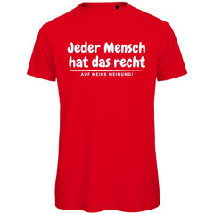 Herren T-Shirt "Jeder Mensch hat das Recht" - Grafikmagie
