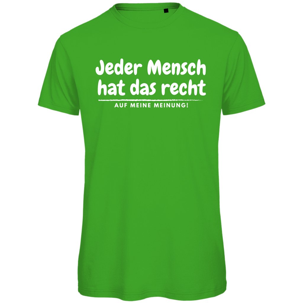 Herren T-Shirt "Jeder Mensch hat das Recht" - Grafikmagie