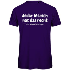 Herren T-Shirt "Jeder Mensch hat das Recht" - Grafikmagie