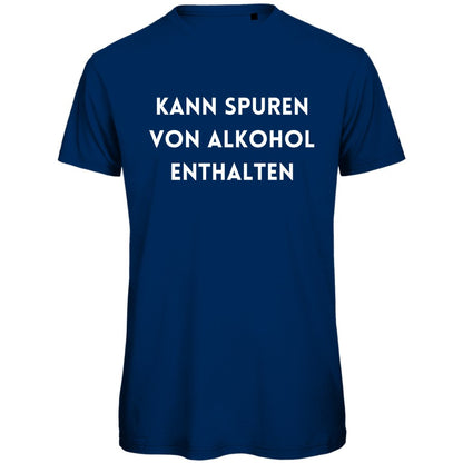 Herren T-Shirt "Kann Spuren von Alkohol enthalten" - Grafikmagie