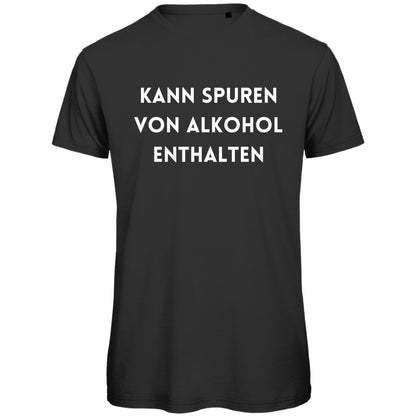 Herren T-Shirt "Kann Spuren von Alkohol enthalten" - Grafikmagie
