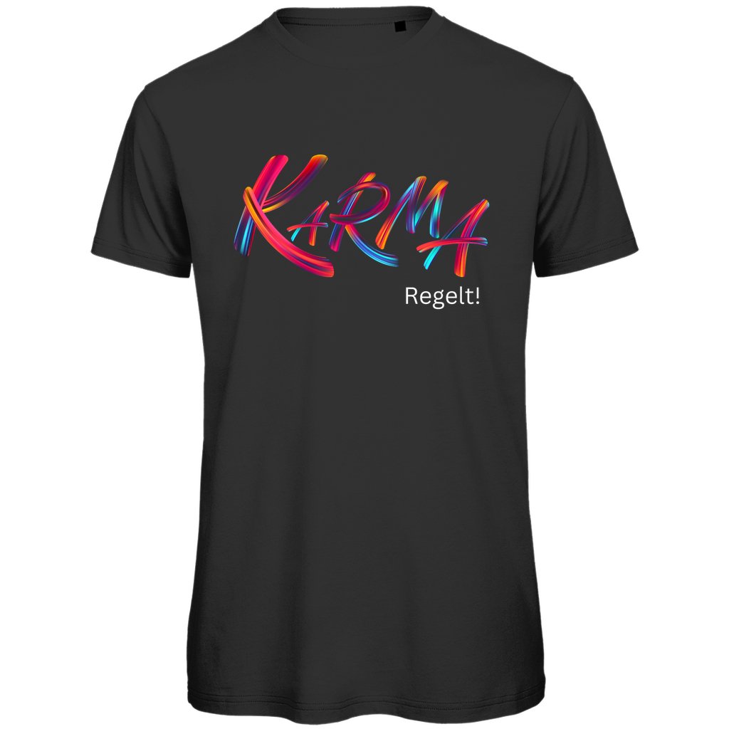 Herren T-Shirt "Karma regelt" - Grafikmagie