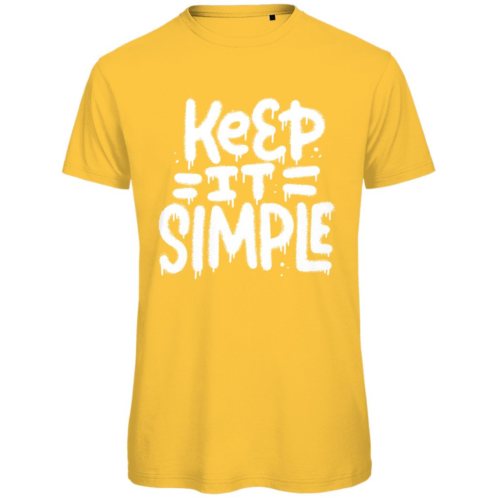 Herren T-Shirt "Keep it Simple" - Grafikmagie