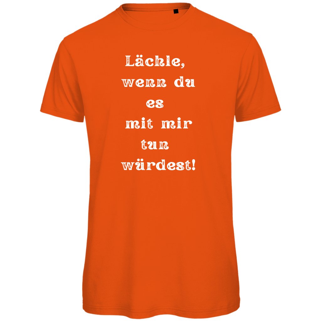 Herren T-Shirt "Lächle wenn du es mit mit tun würdest" - Grafikmagie