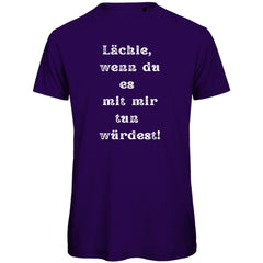 Herren T-Shirt "Lächle wenn du es mit mit tun würdest" - Grafikmagie