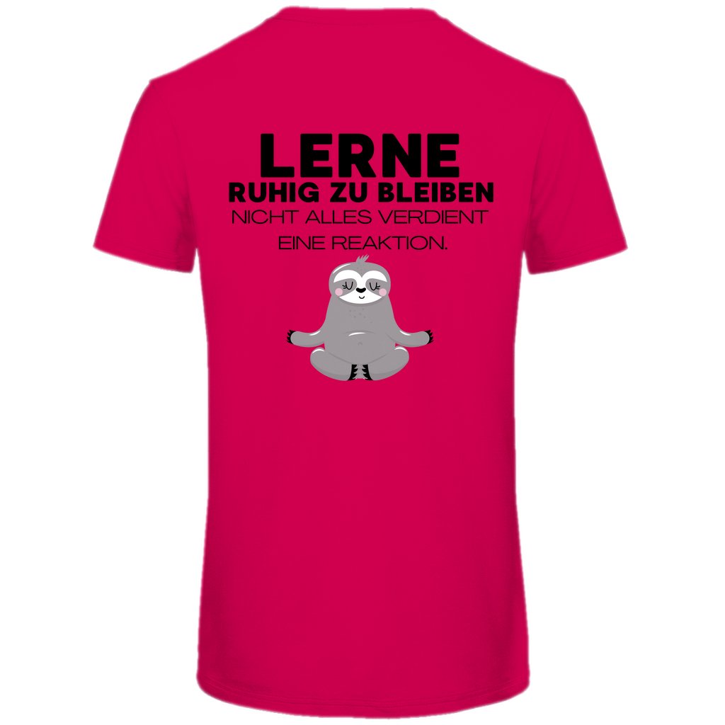 Herren T-Shirt "Lerne ruhig zu bleiben" - Grafikmagie