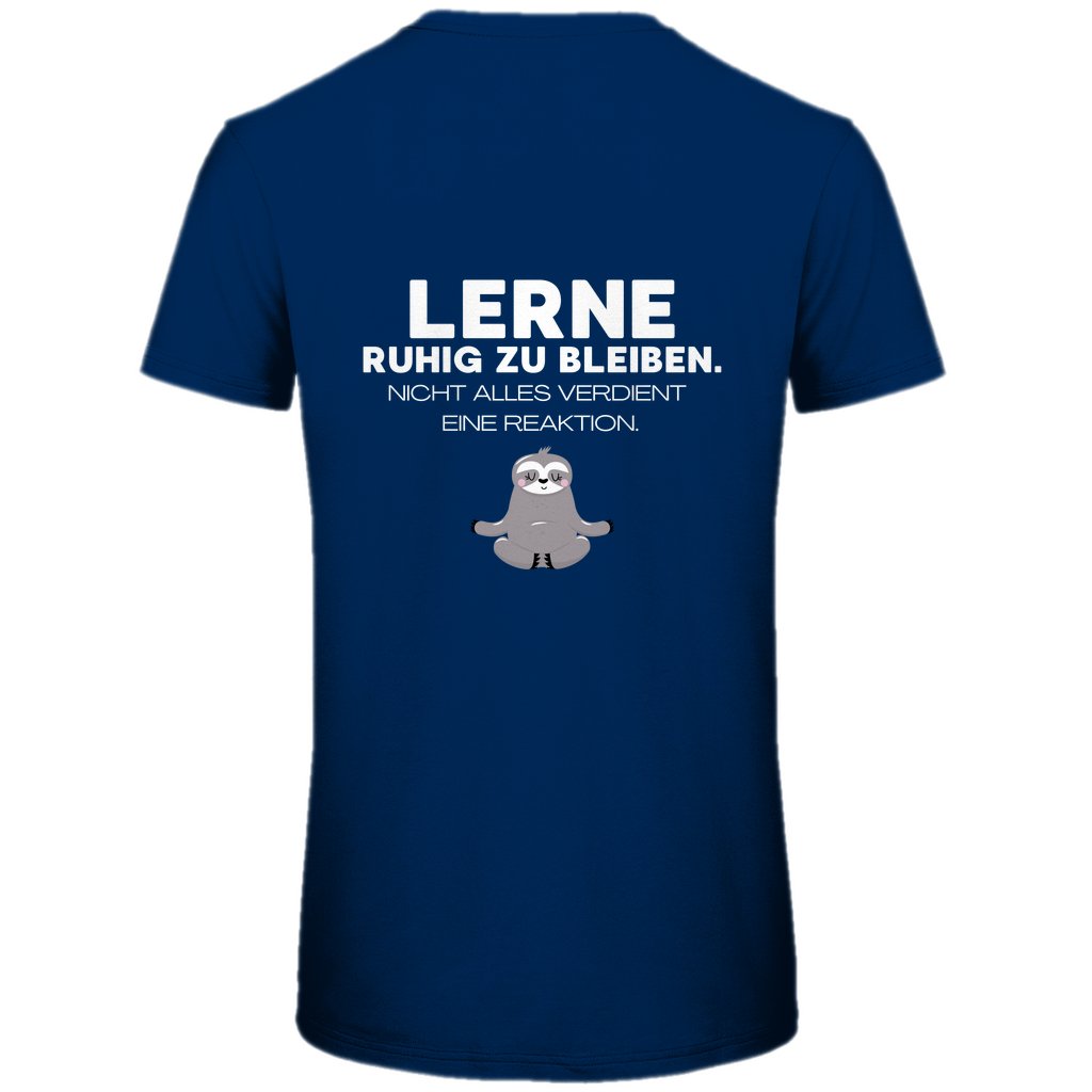 Herren T-Shirt "Lerne ruhig zu bleiben" - Grafikmagie