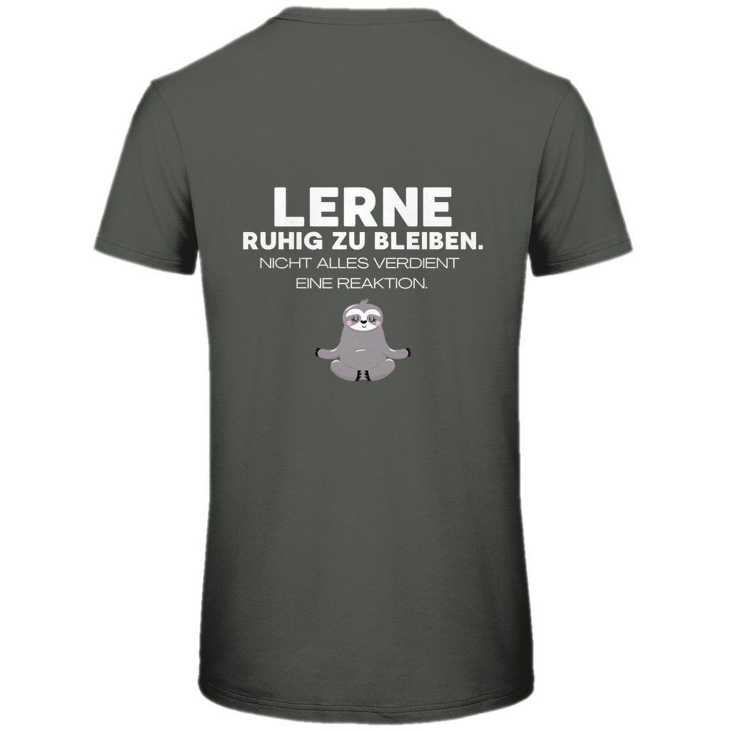 Herren T-Shirt "Lerne ruhig zu bleiben" - Grafikmagie