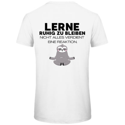 Herren T-Shirt "Lerne ruhig zu bleiben" - Grafikmagie