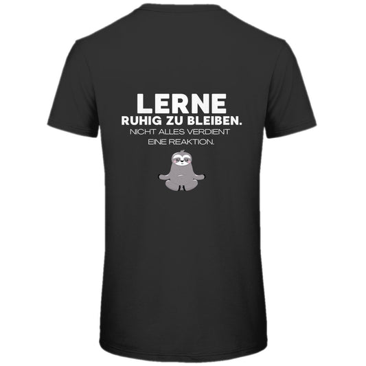 Herren T-Shirt "Lerne ruhig zu bleiben" - Grafikmagie