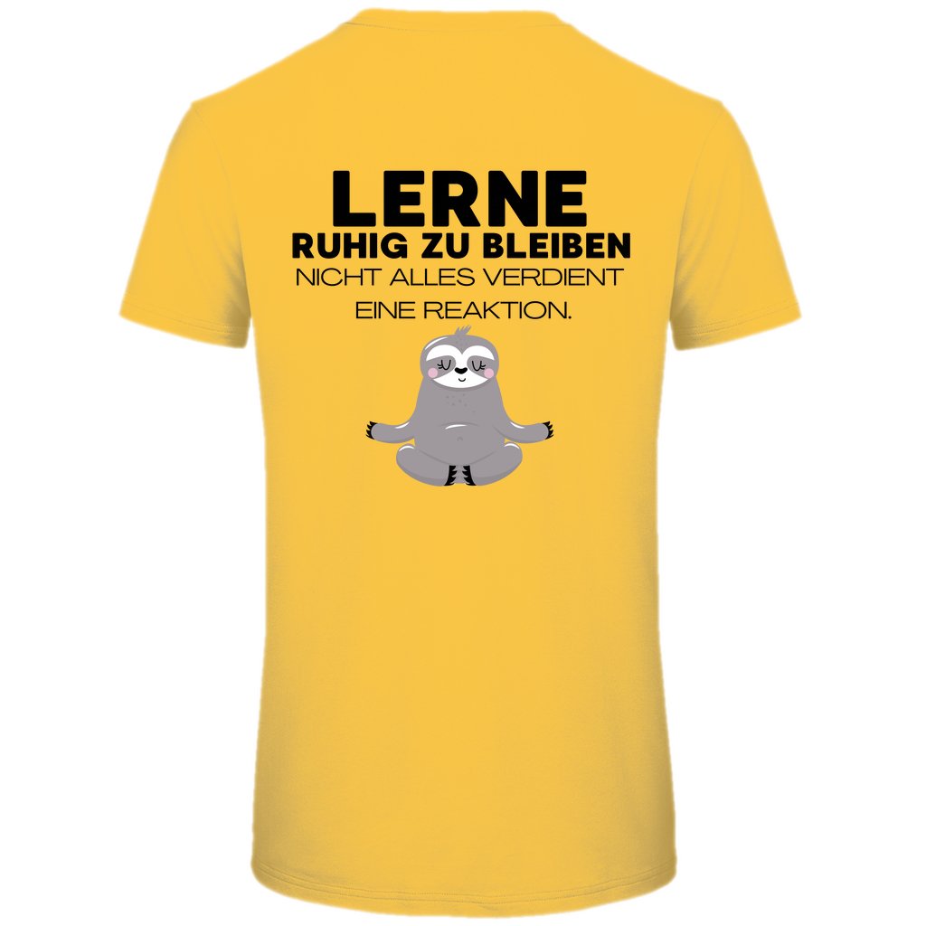 Herren T-Shirt "Lerne ruhig zu bleiben" - Grafikmagie