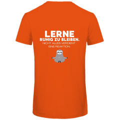 Herren T-Shirt "Lerne ruhig zu bleiben" - Grafikmagie