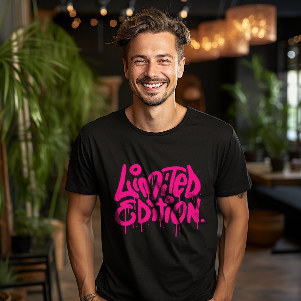 Herren T-Shirt "Limited Edition Pink" - Grafikmagie