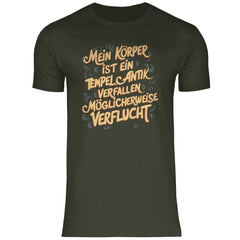 Herren T-Shirt "Mein Körper ist ein Tempel" - Grafikmagie