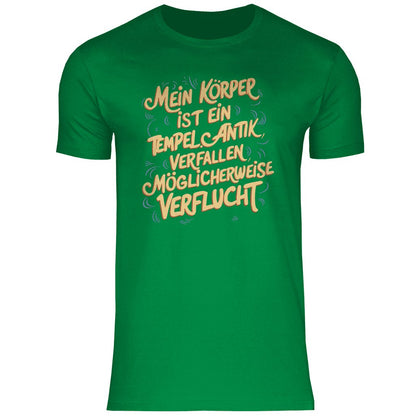 Herren T-Shirt "Mein Körper ist ein Tempel" - Grafikmagie