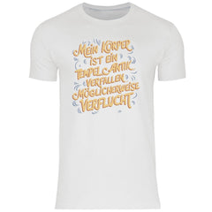 Herren T-Shirt "Mein Körper ist ein Tempel" - Grafikmagie