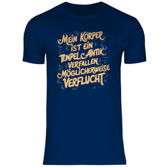 Herren T-Shirt "Mein Körper ist ein Tempel" - Grafikmagie