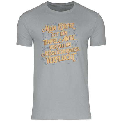 Herren T-Shirt "Mein Körper ist ein Tempel" - Grafikmagie
