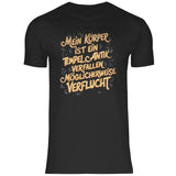 Herren T-Shirt "Mein Körper ist ein Tempel" - Grafikmagie