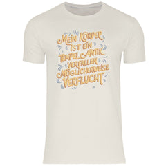 Herren T-Shirt "Mein Körper ist ein Tempel" - Grafikmagie