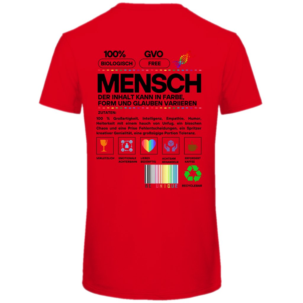 Herren T-Shirt "Mensch" - Grafikmagie