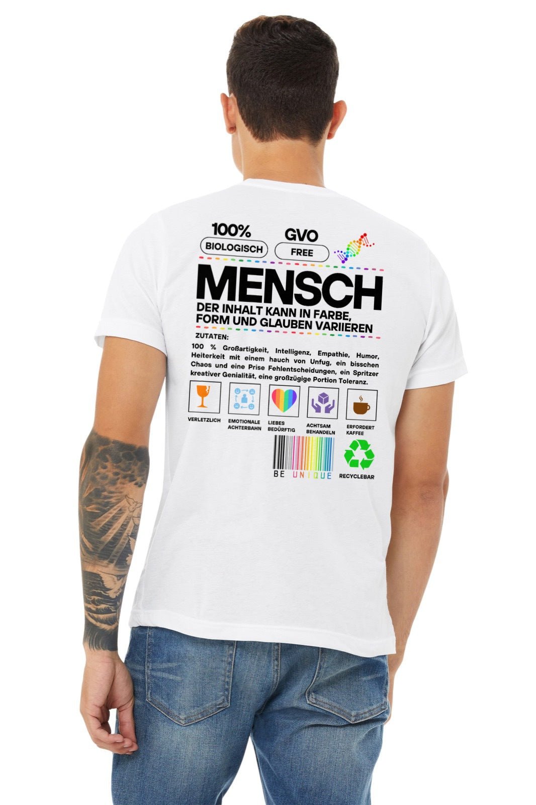 Herren T-Shirt "Mensch" - Grafikmagie