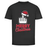 Herren T-Shirt "Merry Christmas Mittelfinger" - Grafikmagie