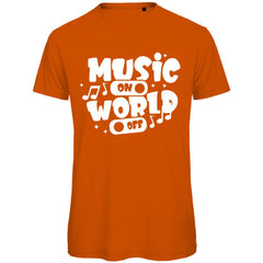 Herren T-Shirt "Music on World of" - Grafikmagie
