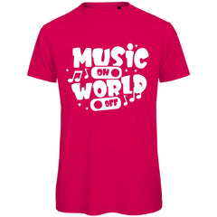 Herren T-Shirt "Music on World of" - Grafikmagie