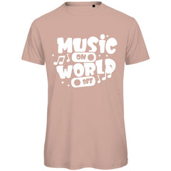 Herren T-Shirt "Music on World of" - Grafikmagie