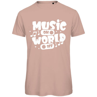 Herren T-Shirt "Music on World of" - Grafikmagie