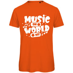 Herren T-Shirt "Music on World of" - Grafikmagie