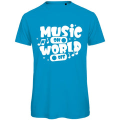 Herren T-Shirt "Music on World of" - Grafikmagie