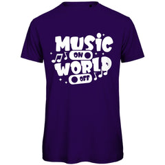 Herren T-Shirt "Music on World of" - Grafikmagie